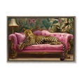 thumbnail image 1 of Stupell Industries Art Deco Exotic Lounging Leopard Brown Floating Frame Canvas Art, 25 x 17, by Tina LeCour, 1 of 8