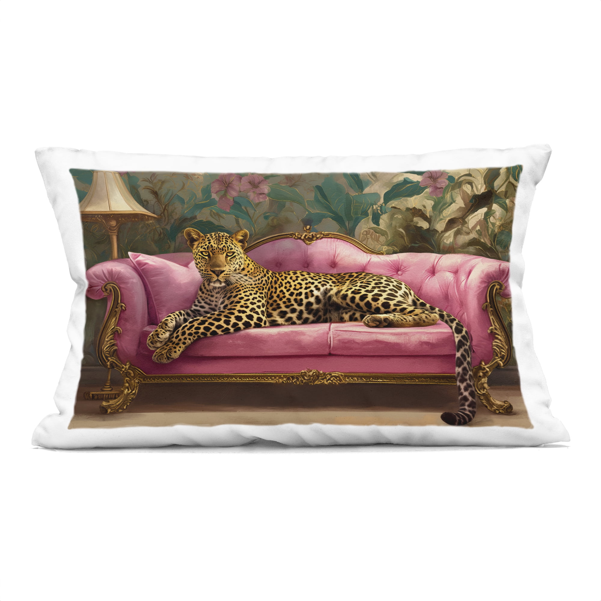 Stupell Industries Exotic Lounging Leopard Decorative Printed Throw Pillow, design by Tina LeCour