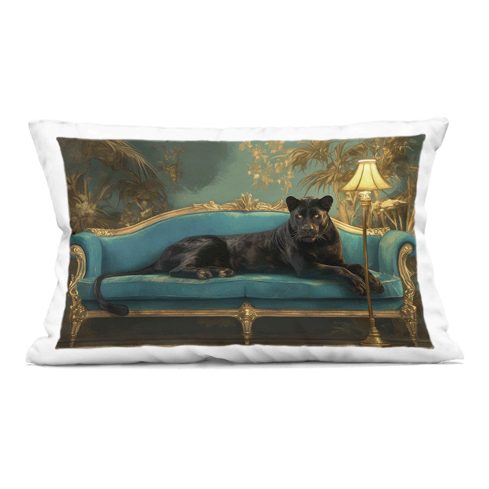 Stupell Industries Exotic Lounging Panther Decorative Printed Throw Pillow, design by Tina LeCour