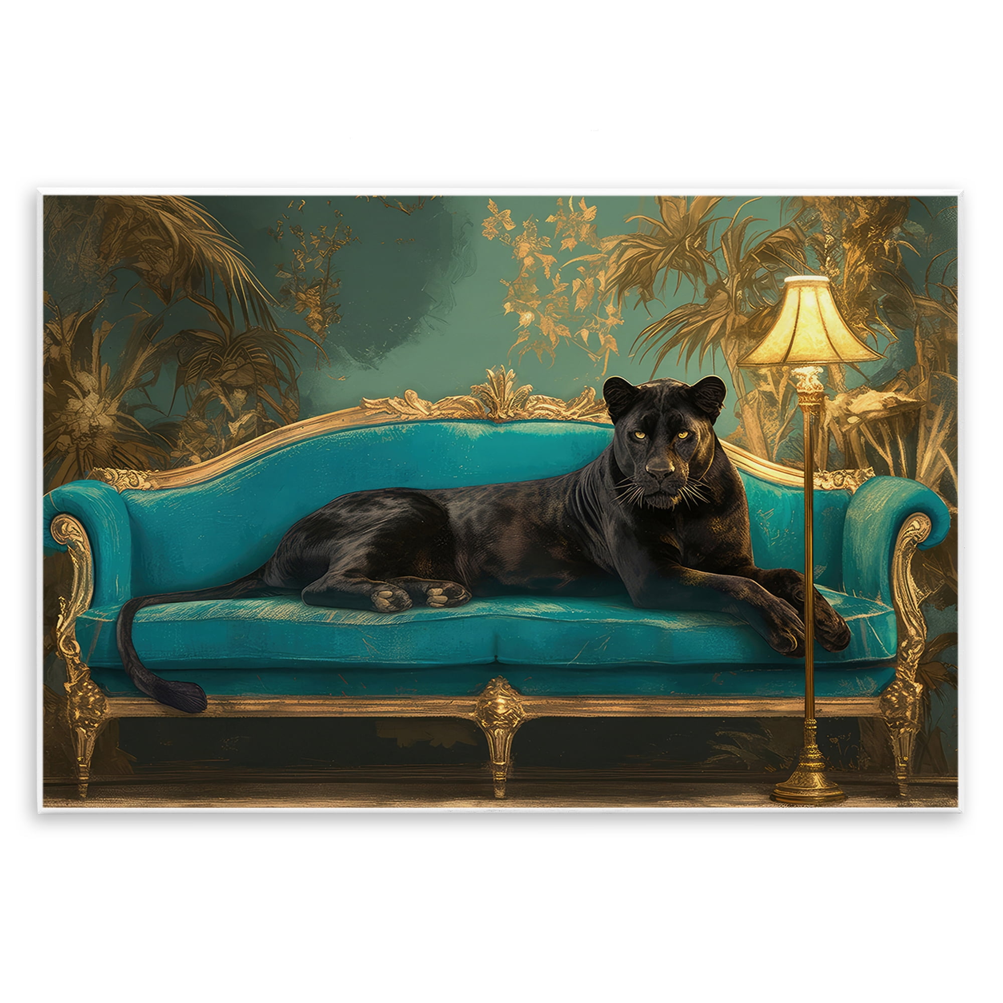 Stupell Industries Exotic Lounging Panther Wall Plaque Art, design by Tina LeCour