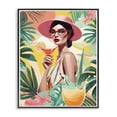 thumbnail image 1 of Stupell Industries Contemporary Exotic Summer Cocktail Black Framed Giclee Art, 16 x 20, by Tabz Jones, 1 of 8