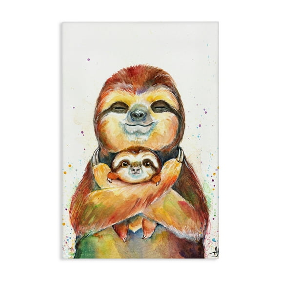 Stupell Industries Exotic Xenarthra Sloths Canvas Wall Art, design by Marc Allante