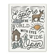 thumbnail image 1 of Stupell Industries Explore Eyes Wide Open Phrase Rustic Forest Cabin Design by Laura Marshall, 1 of 6