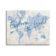 thumbnail image 1 of Stupell Industries Explore The World Motivational Map Graphic Art Gallery Wrapped Canvas Print Wall Art, Design by Sue Schlabach, 1 of 7
