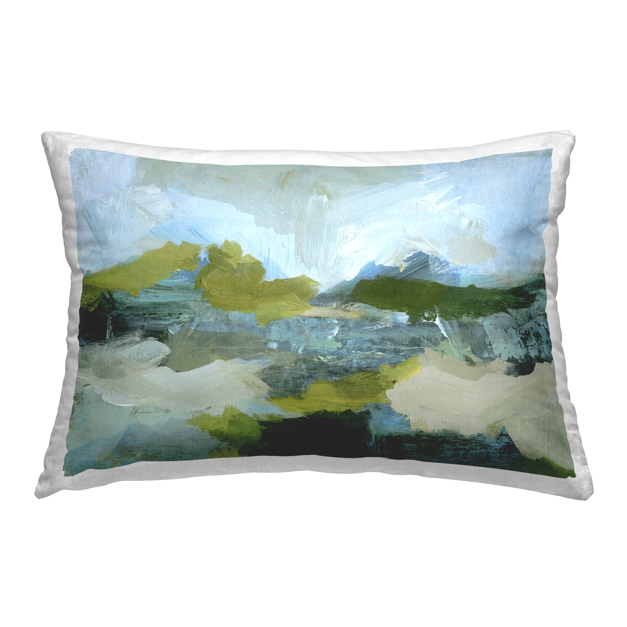 Stupell Industries Expressive Abstract Scenery Decorative Printed Throw Pillow Design by Victoria Barnes .