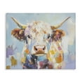 thumbnail image 1 of Stupell Industries Expressive Brushed Highland Cow Canvas Wall Art design by Blakely Bering, 16 x 20, 1 of 7