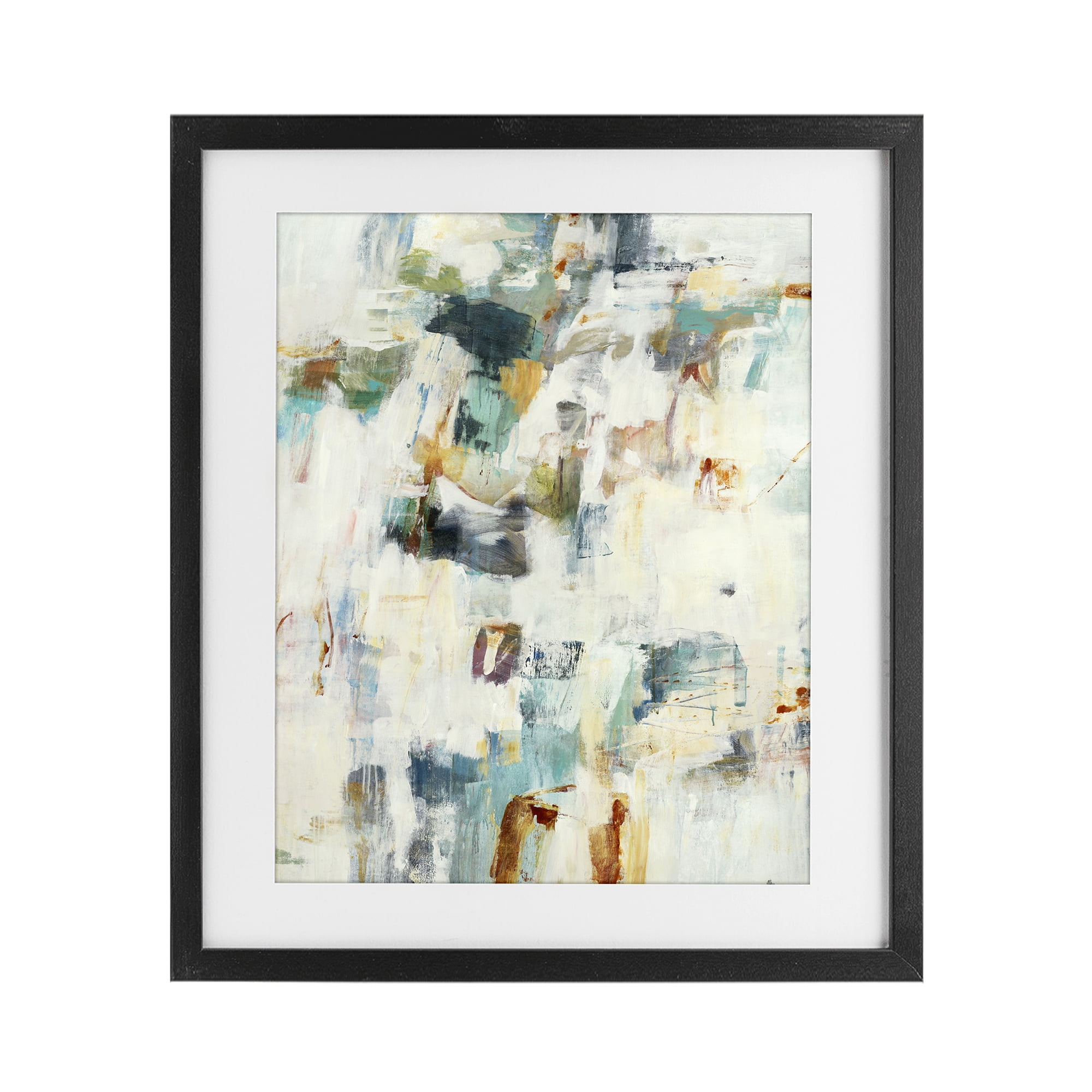 Stupell Industries Expressive Chaos Layers Black Framed Print Under Glass, design by Lisa Ridgers