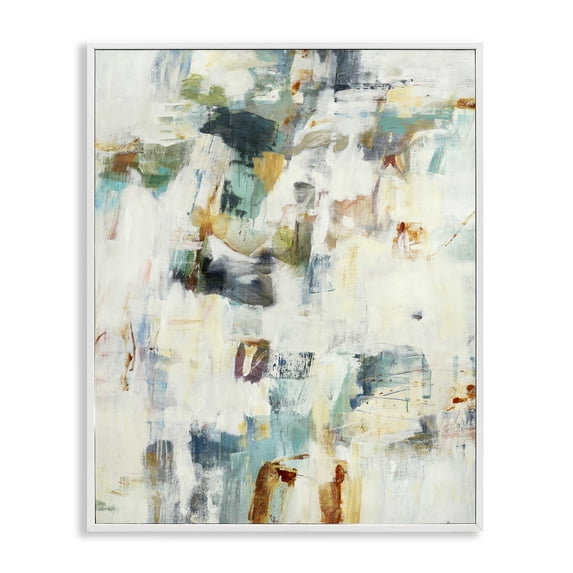 Stupell Industries Contemporary Expressive Chaos Layers White Framed Giclee Art, 16 x 20, by Lisa Ridgers