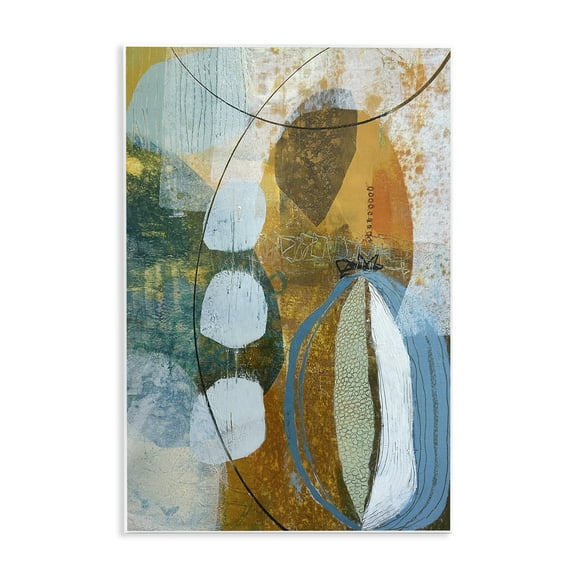 Stupell Industries Expressive Distressed Abstract Abstract Painting Unframed Art Print Wall Art, 10 x 15