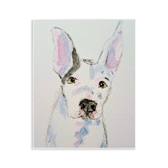 Expressive Dog Sketch Wall Plaque Art, 11 x 14, Made In USA