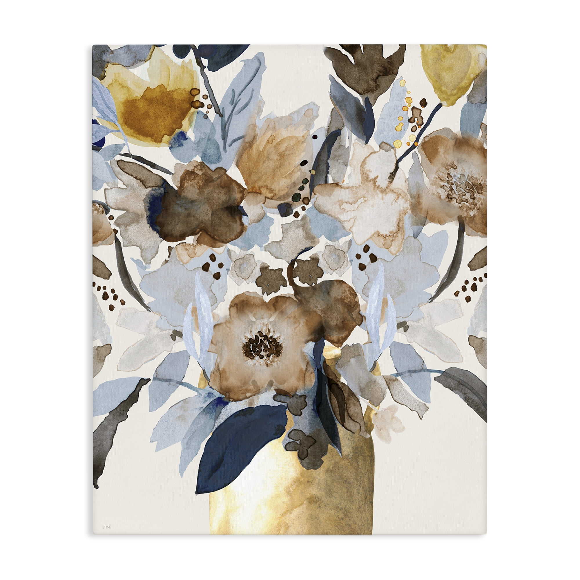 Stupell Industries Expressive Earthy Blossoms Canvas Wall Art, design by Val Rhodes