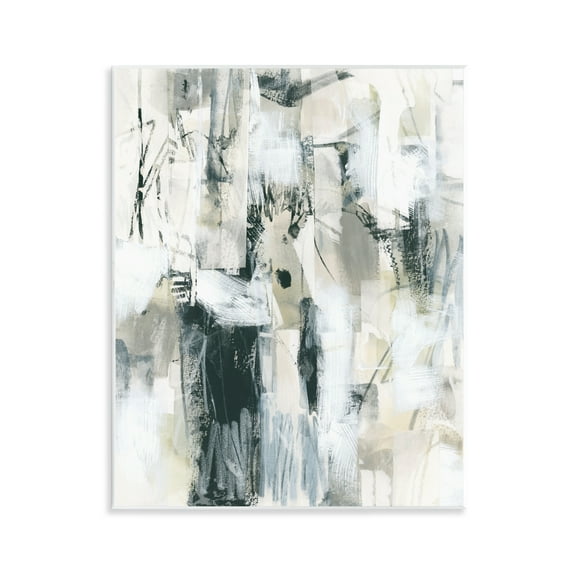 Stupell Industries Expressive Grey Abstraction Abstract Painting Unframed Art Print Wall Art, 11 x 14