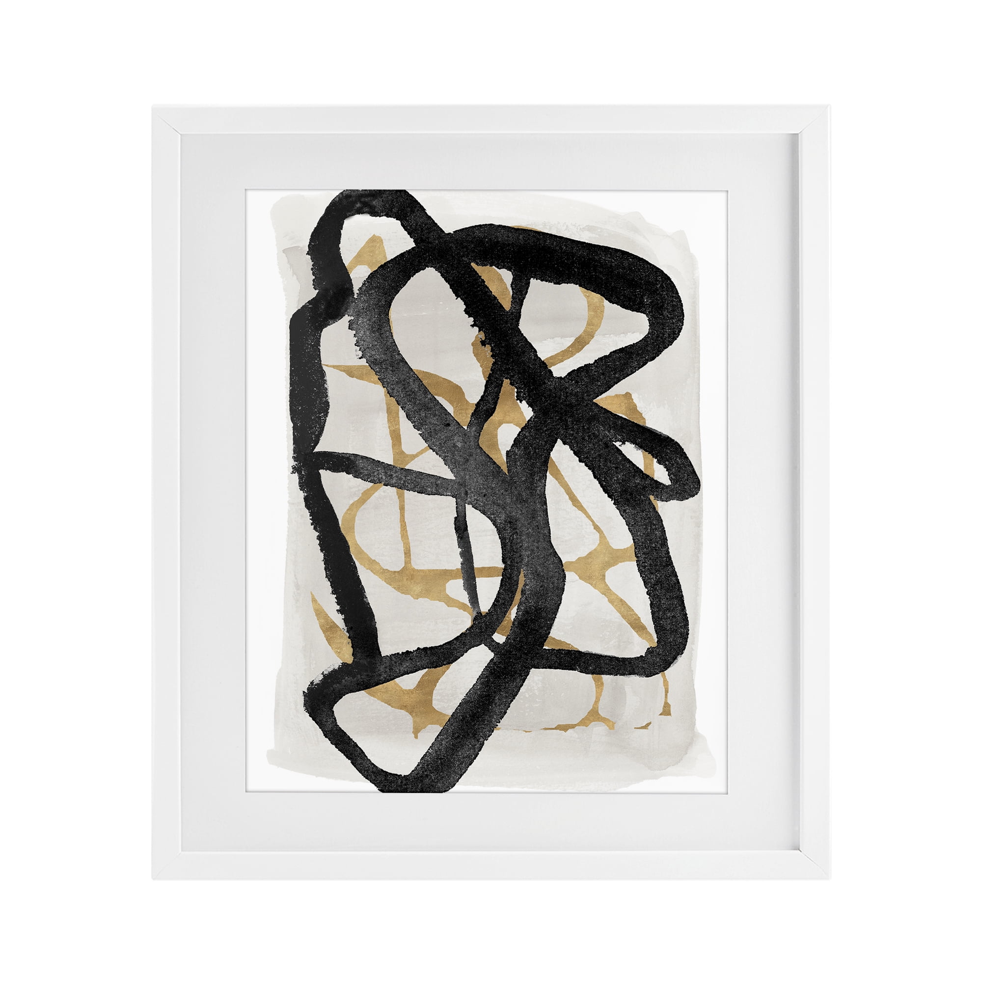 Stupell Industries Expressive Hindsight in Black White Framed Print Under Glass, design by Lucille Price