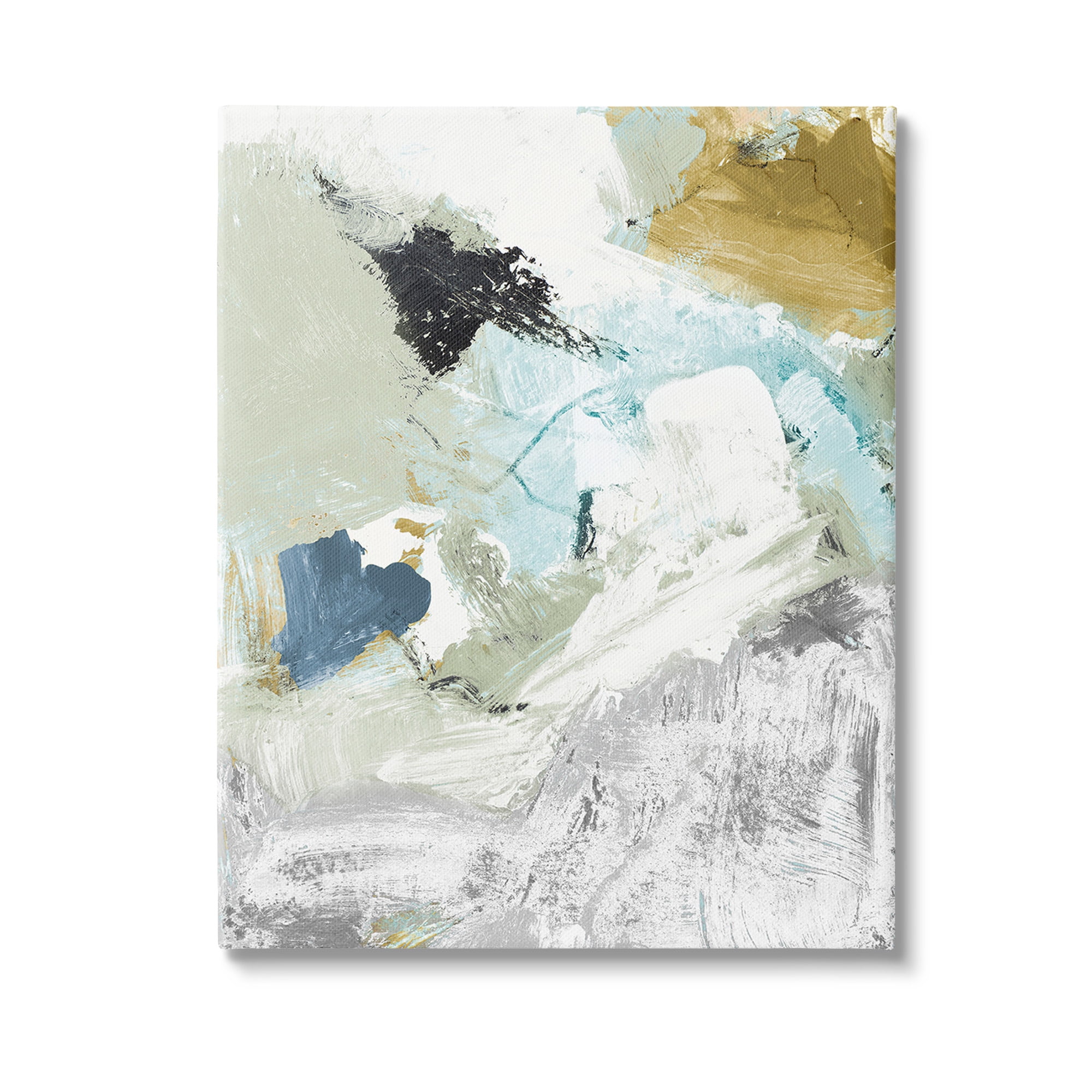 Stupell Industries Expressive Modern Pattern Abstract Painting Gallery Wrapped Canvas Art Print Wall Art, 16 x 20