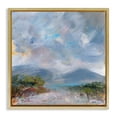 thumbnail image 1 of Stupell Industries Contemporary Expressive Mountain Mists Gold Floating Frame Canvas Art, 25 x 25, by Leslie Birch, 1 of 8