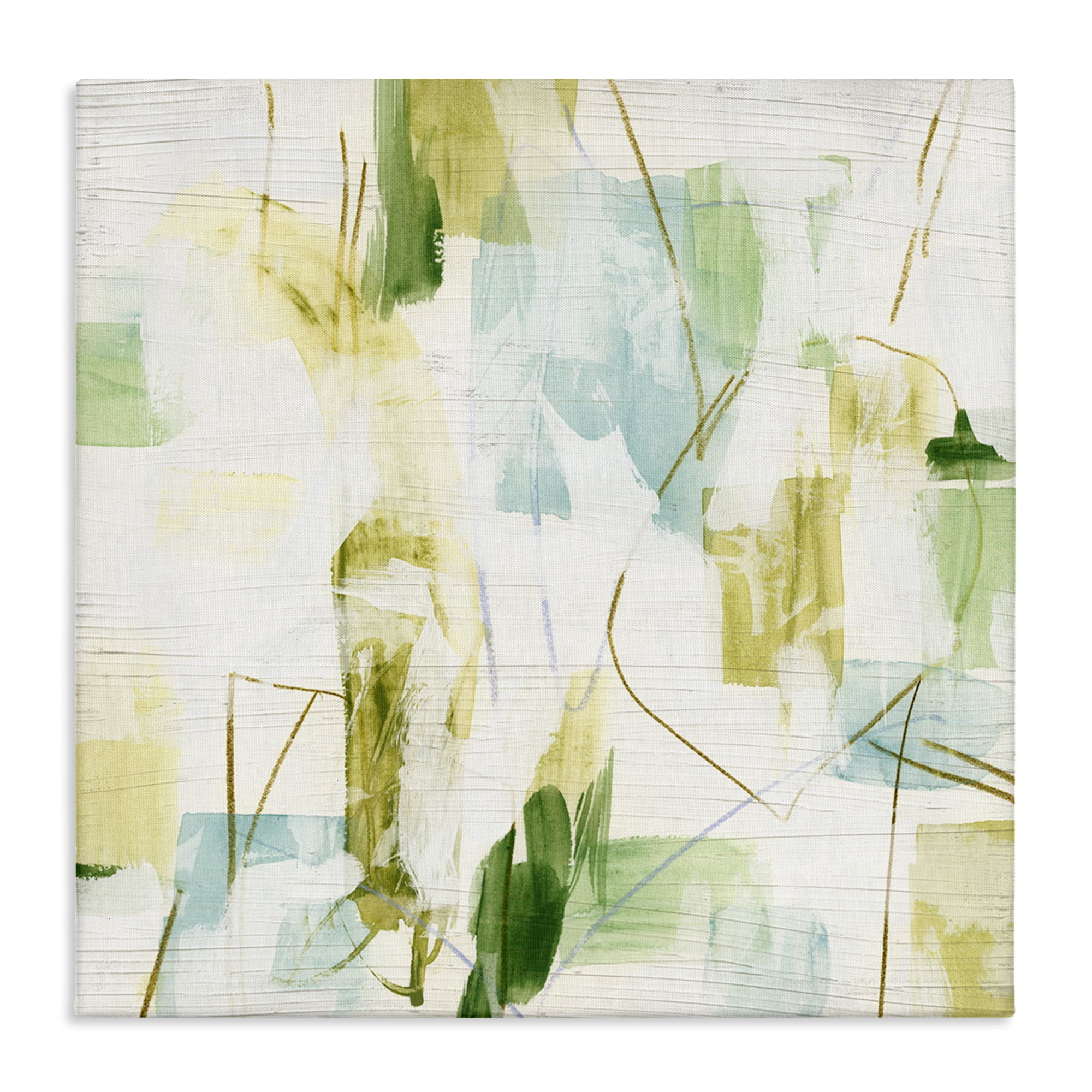 Stupell Industries Expressive Muted Abstraction Abstract Painting Gallery Wrapped Canvas Art Print Wall Art, 24 x 24