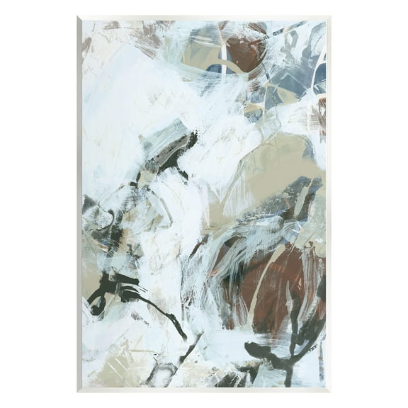 Stupell Industries Expressive Neutral Abstraction Abstract Painting Unframed Art Print Wall Art, 10 x 15