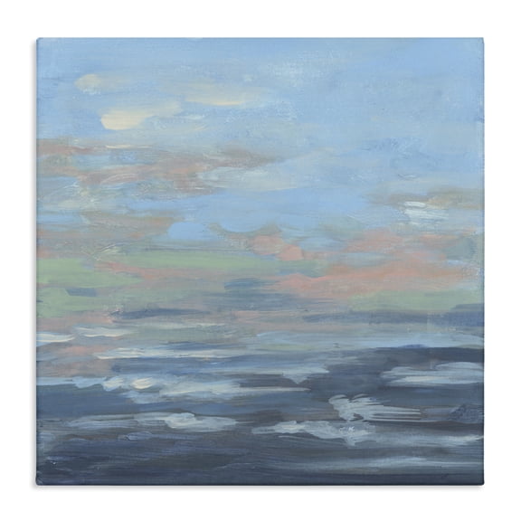 Stupell Industries Expressive Ocean Romance Canvas Wall Art design by June Erica Vess, 17 x 17