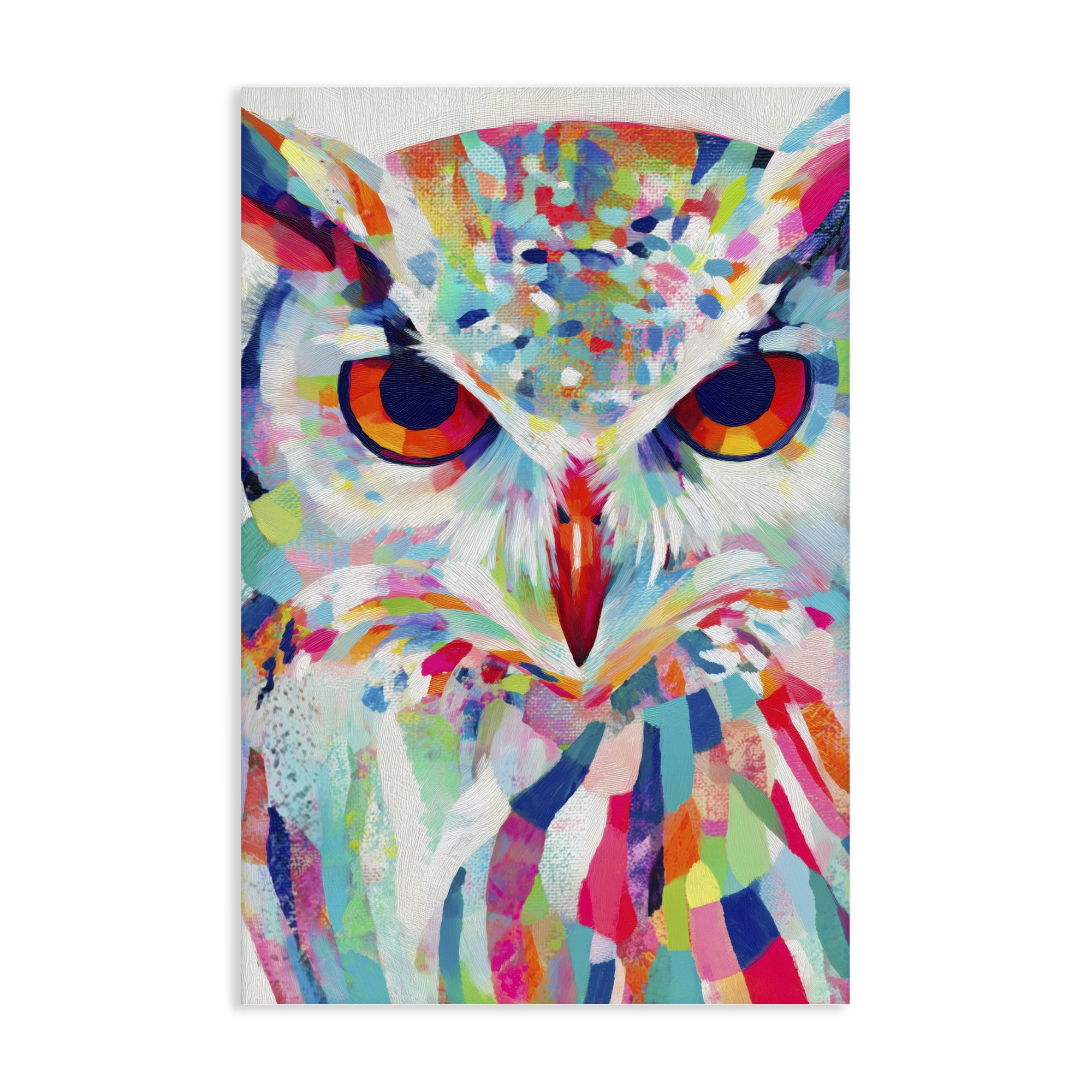 Stupell Industries Expressive Owl Gaze Canvas Wall Art, design by Chromatic Storm Studio