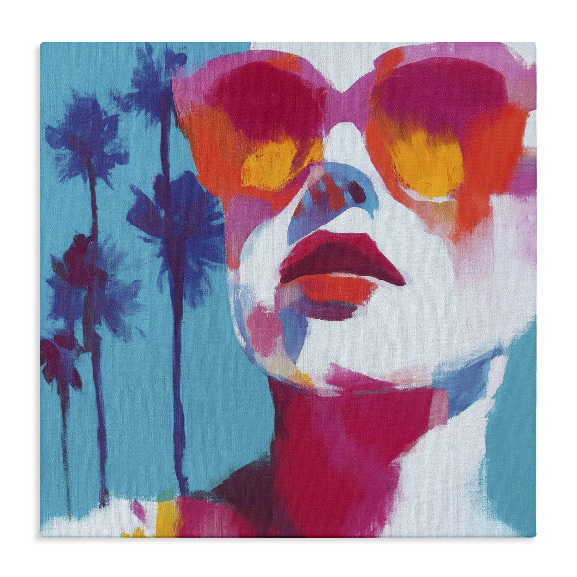 Stupell Industries Expressive Palm Tree Gaze Canvas Wall Art, design by Chromatic Storm Studio