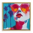 thumbnail image 1 of Stupell Industries Contemporary Expressive Palm Tree Gaze Gold Floating Frame Canvas Art, 18 x 18, by Chromatic Storm Studio, 1 of 8