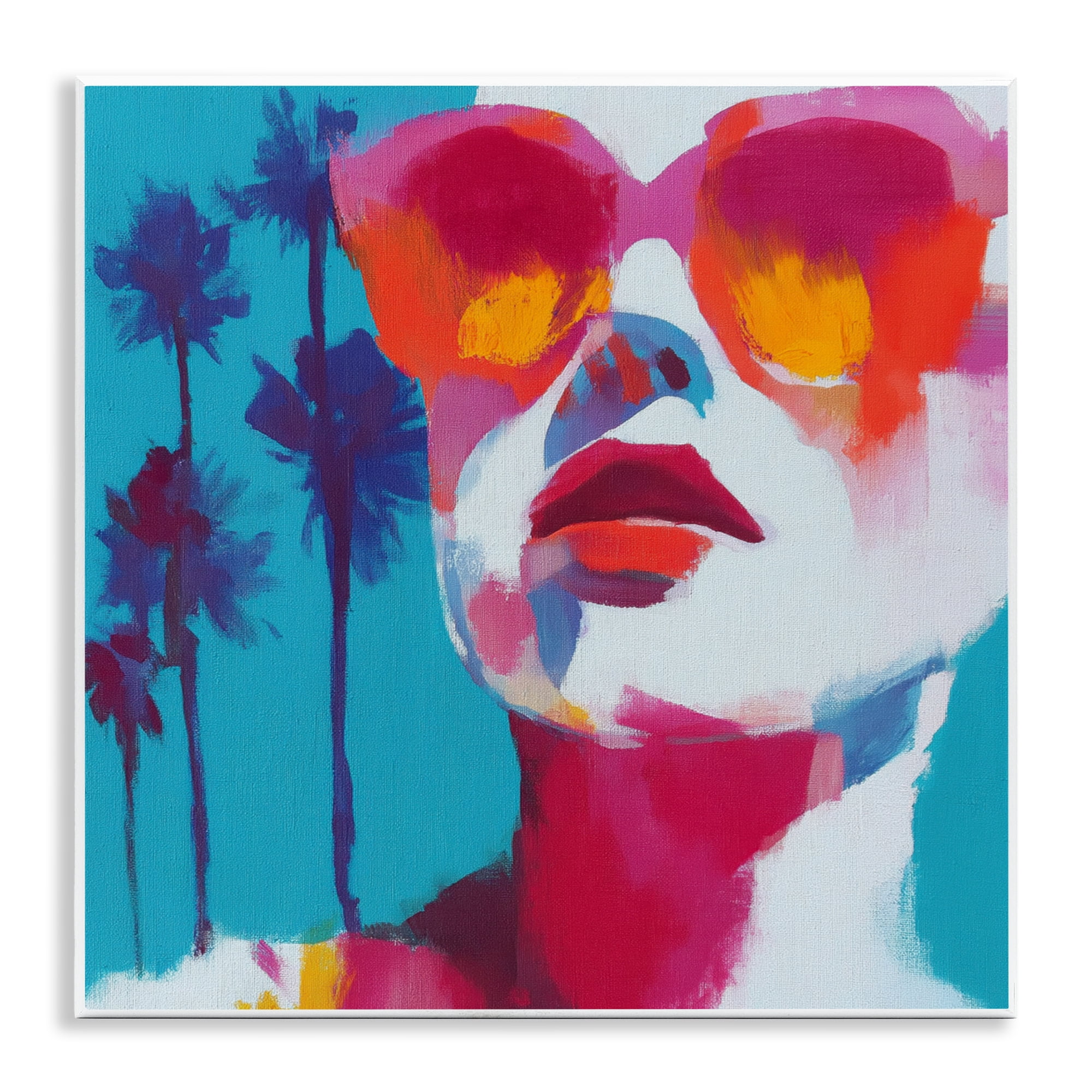 Stupell Industries Expressive Palm Tree Gaze Wall Plaque Art, design by Chromatic Storm Studio