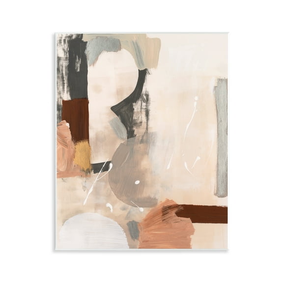 Stupell Industries Expressive Rustic Abstract Abstract Painting Unframed Art Print Wall Art, 11 x 14
