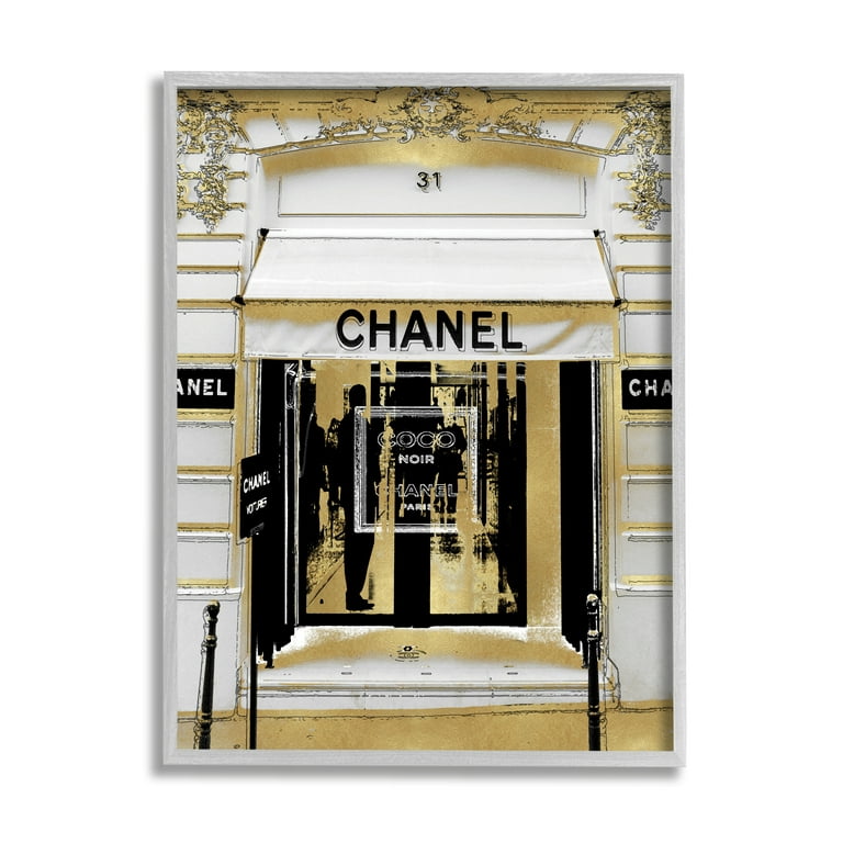 Stupell Industries Glam Fashion Storefront Milan Inspired Architecture  Gallery Wrapped Canvas Wall Art, 16 x 20