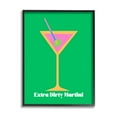 thumbnail image 1 of Stupell Industries Extra Dirty Martini on Green Food & Beverage Painting Black Framed Art Print Wall Art, 16 x 20, 1 of 9