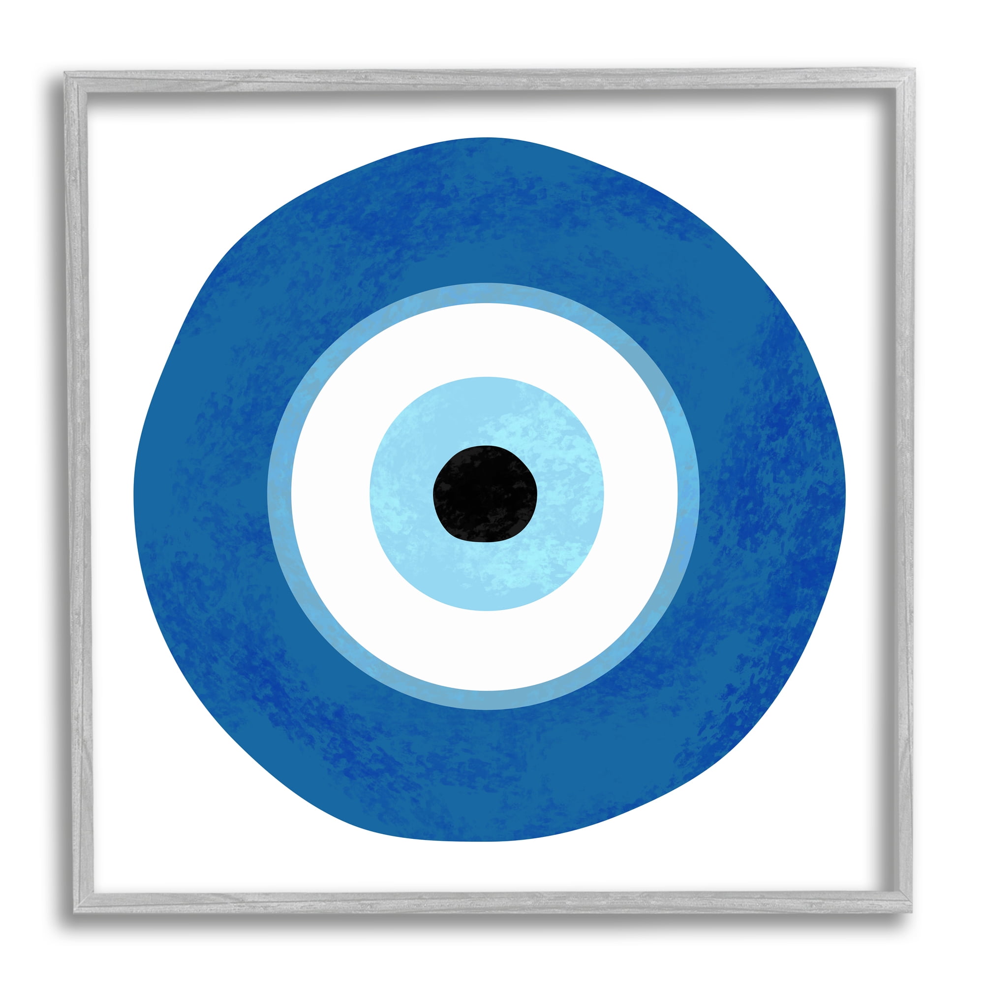 Stupell Industries Eye Centric Bold Blue Abstract Circular Dominant Shapes, 17 x 17, Design by Ziwei Li
