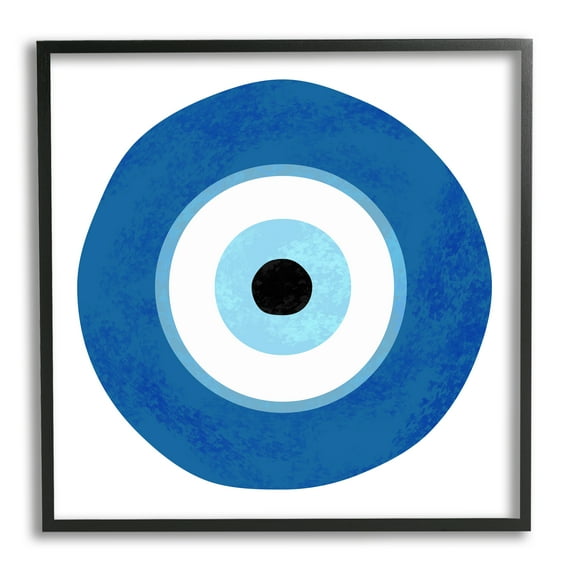 Stupell Industries Eye Centric Bold Blue Abstract Circular Dominant Shapes, 24 x 24, Design by Ziwei Li