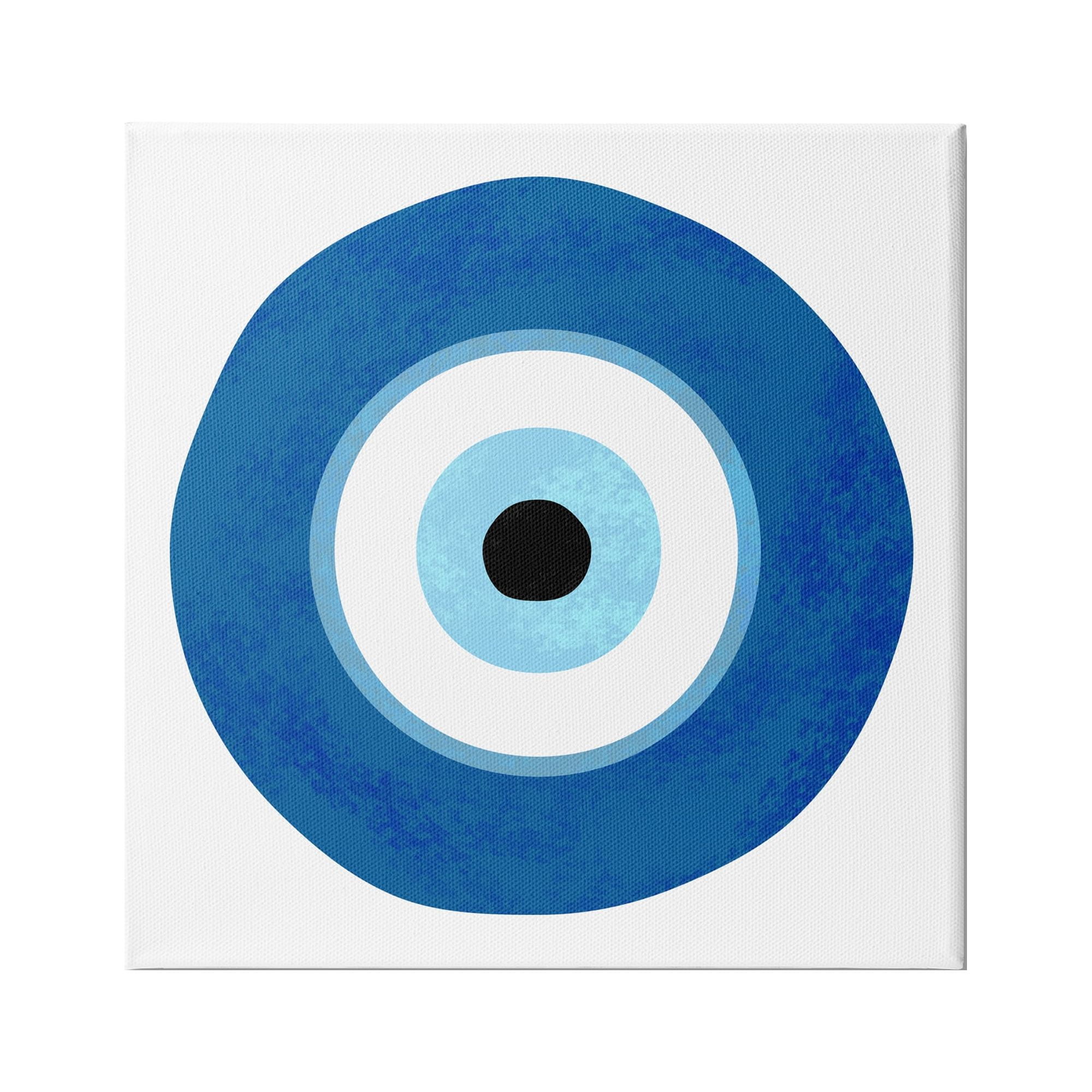Stupell Industries Eye Centric Bold Blue Abstract Circular Dominant Shapes, 24 x 24, Design by Ziwei Li