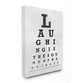 thumbnail image 1 of Stupell Industries Eye Chart Family Home Inspirational Word Black And White Design Canvas Wall Art by AD Graphics Studio, 1 of 3
