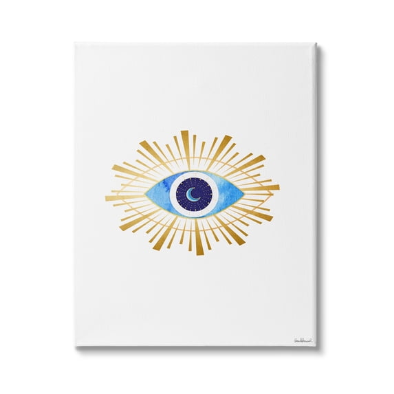 Stupell Industries Eye of Providence Radiant Abstract Shapes Crescent Moon, 30 x 40, Design by Amanda Greenwood