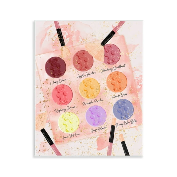 Stupell Industries Eyeshadow Makeup Palette Beauty & Fashion Painting Unframed Art Print Wall Art, 11 x 14