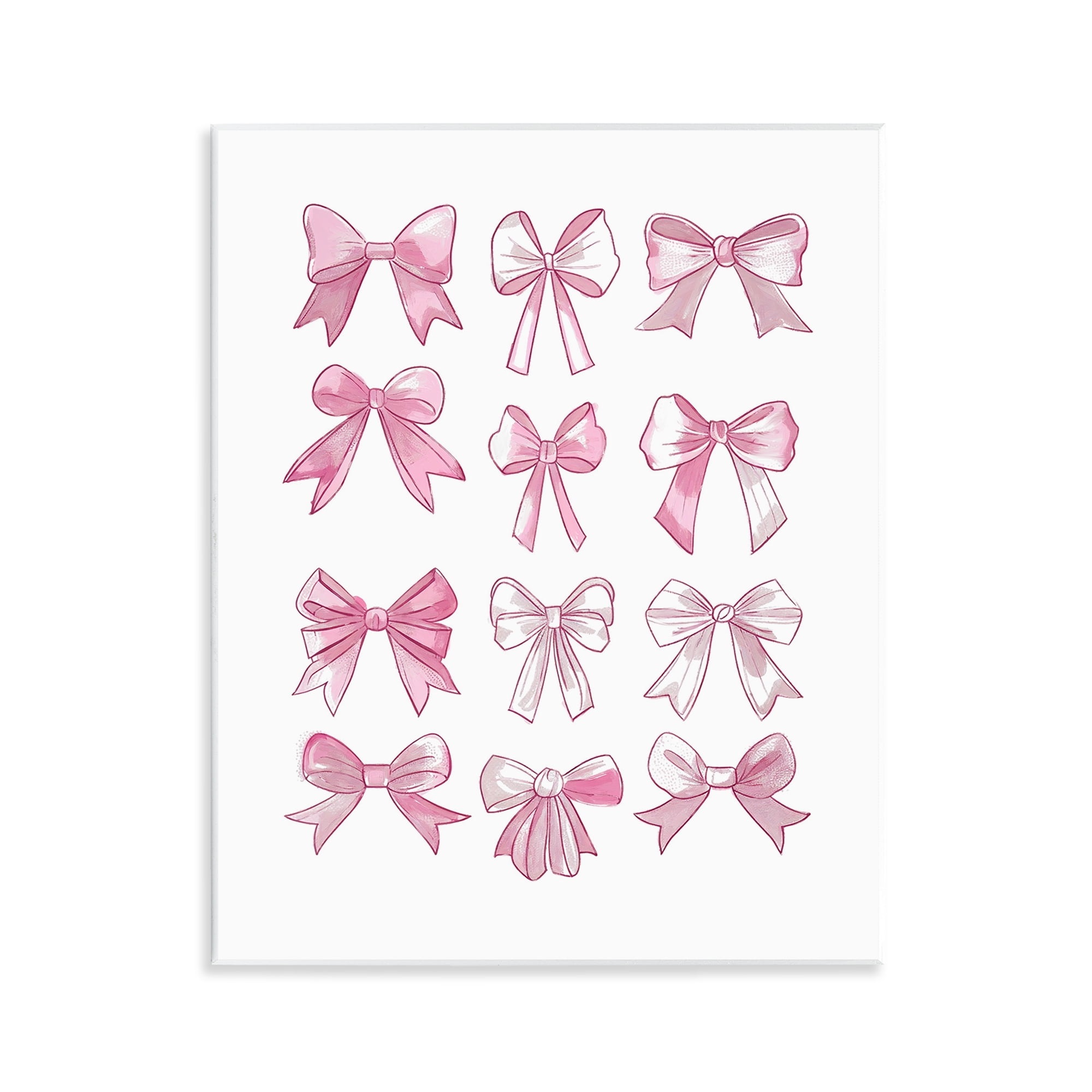 Stupell Industries Fabulous Bows Pattern Beauty & Fashion Painting