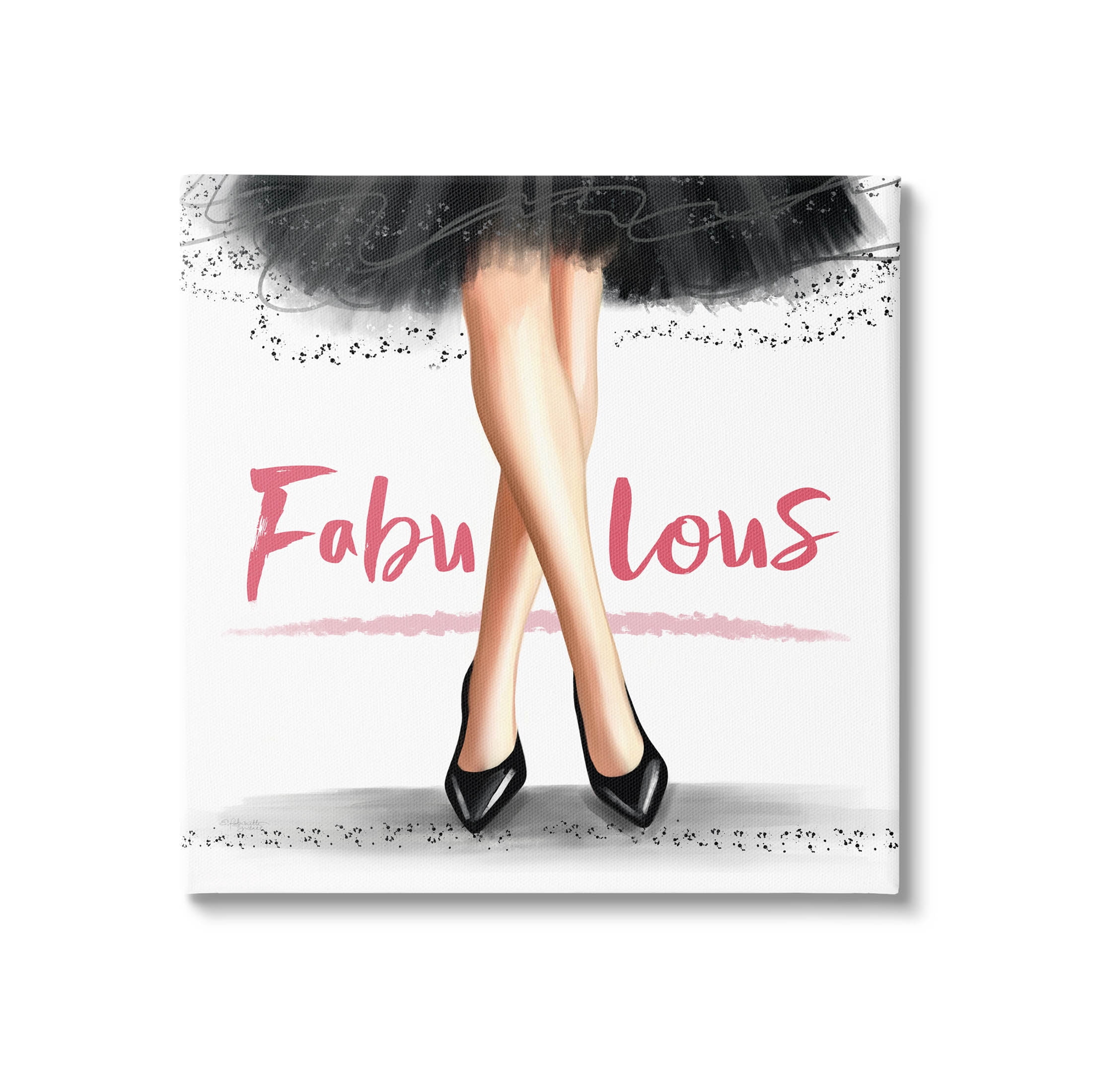 Stupell Industries Fabulous Stylish Glam Dress Graphic Art Gallery Wrapped Canvas Print Wall Art, Design by Elizabeth Tyndall