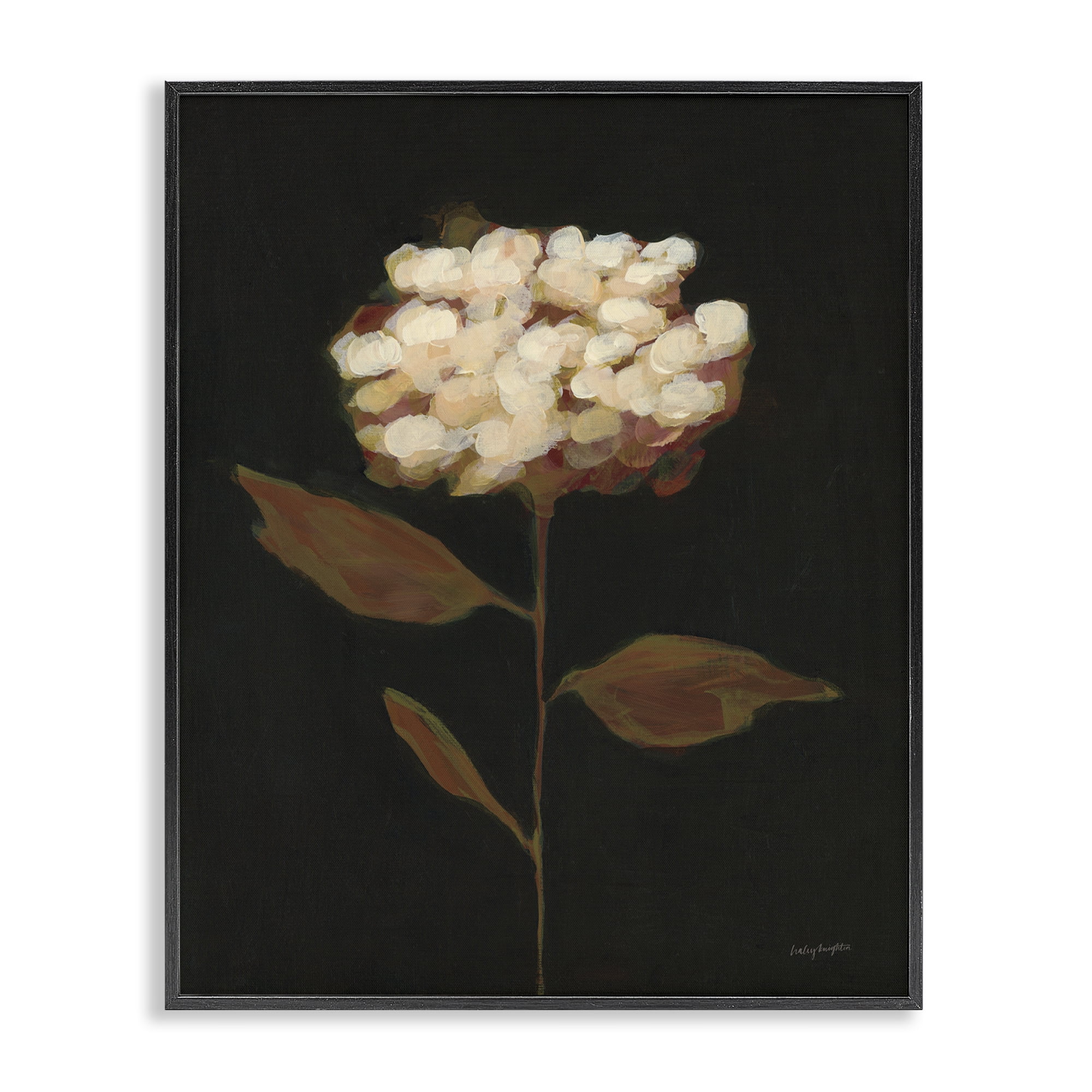 Stupell Industries Fade Into Fall Bloom Botanical & Floral Painting Black Framed Art Print Wall Art, 11 x 14
