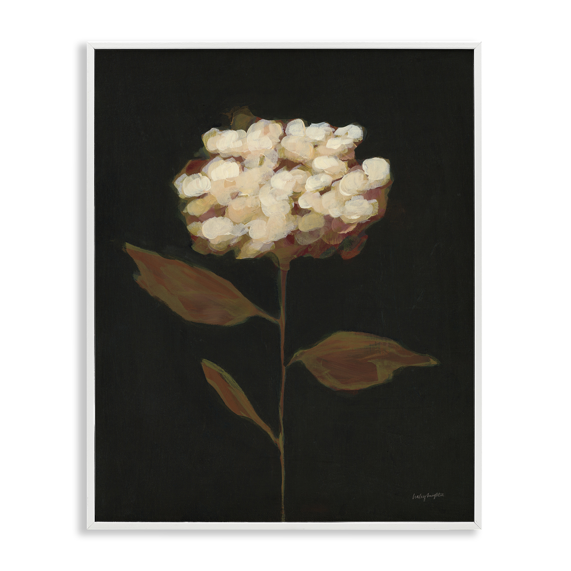 Stupell Industries Fade Into Fall Bloom Botanical & Floral Painting White Framed Art Print Wall Art, 24 x 30