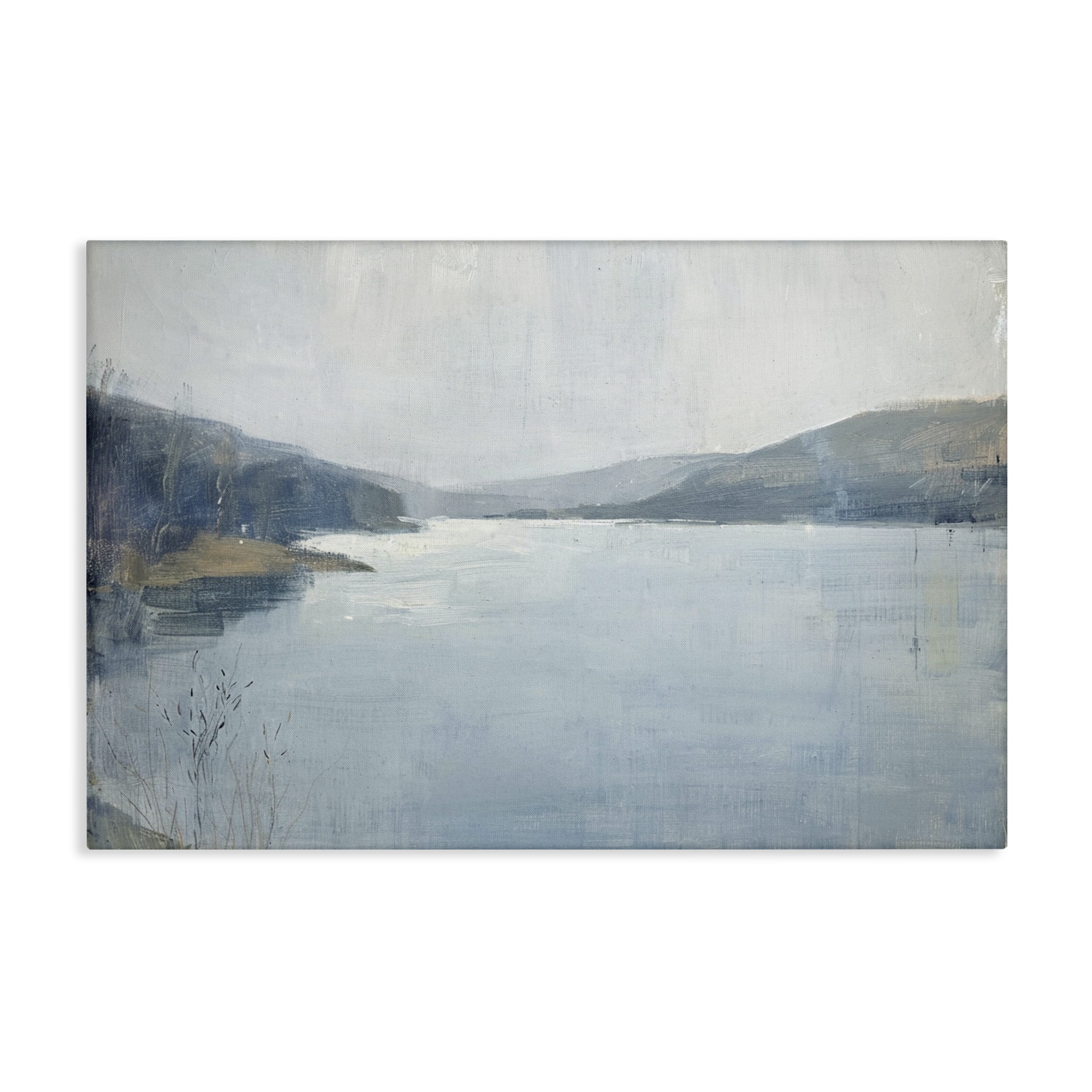 Stupell Industries Faded Distant Mountains Landscape & Nature Painting Wrapped Canvas Art Print Wall Art, 30 x 20