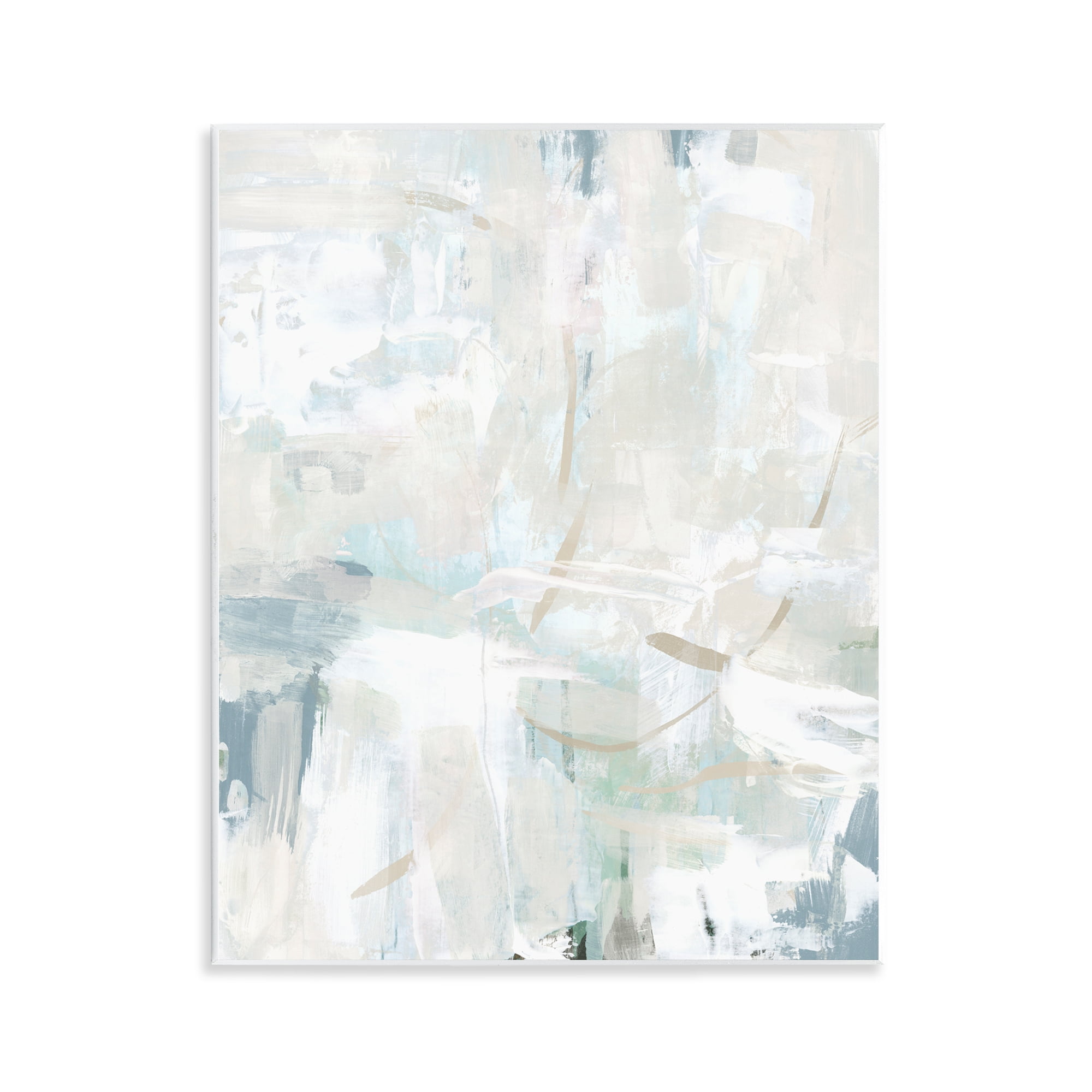 Stupell Industries Faded Off-White Abstract Abstract Painting Unframed Art Print Wall Art, 11 x 14