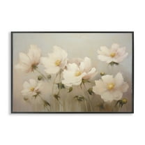 Stupell Industries Faded Pink Blossoms Black Framed Giclee Art design by LSR Creative Studio, 12 x 18