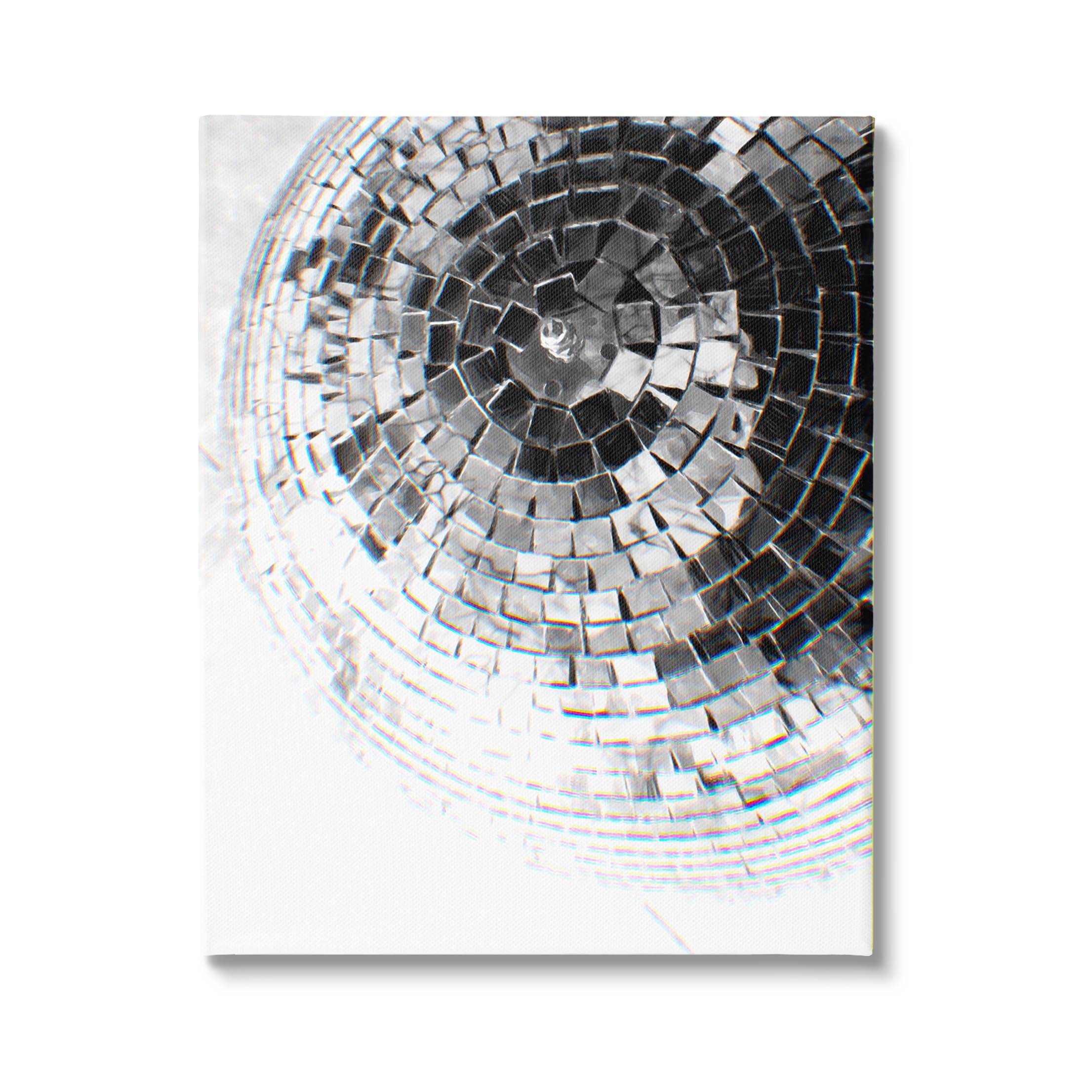 Stupell Industries Fading Disco Ball Monochrome Photography Photograph Gallery Wrapped Canvas Print Wall Art, Design by Ziwei Li