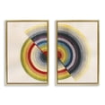 thumbnail image 1 of Stupell Industries Modern Fading Round Split Circles Gold 2pc Floating Frame Art Set, 21 x 31 each, by Grace Popp, 1 of 8