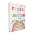 thumbnail image 1 of Stupell Industries Fairies Unicorns Mermaids and Rainbows Whimsical Design Canvas Wall Art, 36 x 48, Design by Daphne Polselli, 1 of 6