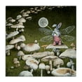 thumbnail image 1 of Stupell Industries Fairy Bunny on Mushroom Landscape Painting Gallery Wrapped Canvas Art Print Wall Art, 17 x 17, 1 of 8