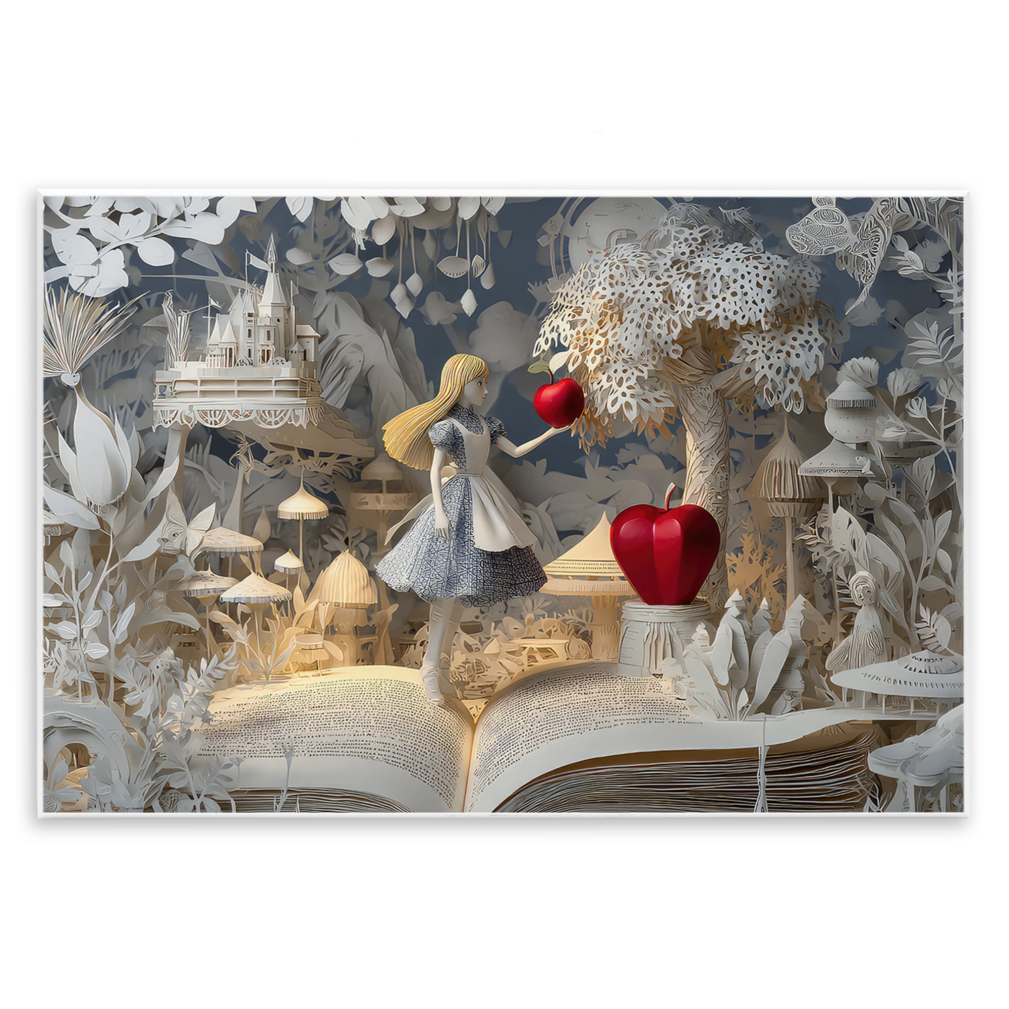 Stupell Industries Fairytale Scene Papercraft Wall Plaque Art, design by The Wands Want