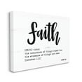 thumbnail image 1 of Stupell Industries Faith Definition Religious Black And White Word Design Canvas Wall Art by Imperfect Dust, 1 of 6