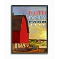 thumbnail image 1 of Stupell Industries Faith Family Farm American Farm Rustic Word Design Graphic Art Black Framed Art Print Wall Art, 11x14, by The Saturday Evening Post, 1 of 7