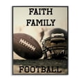 thumbnail image 1 of Stupell Industries Mid-Century Faith Family Football Black Framed Giclee Art, 16 x 20, by Jesse Keith, 1 of 8